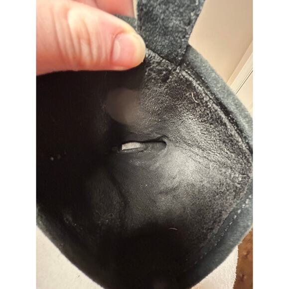 Coach Tulip Signature Logo Leather Suede Slip On Boots - Picture 11 of 12